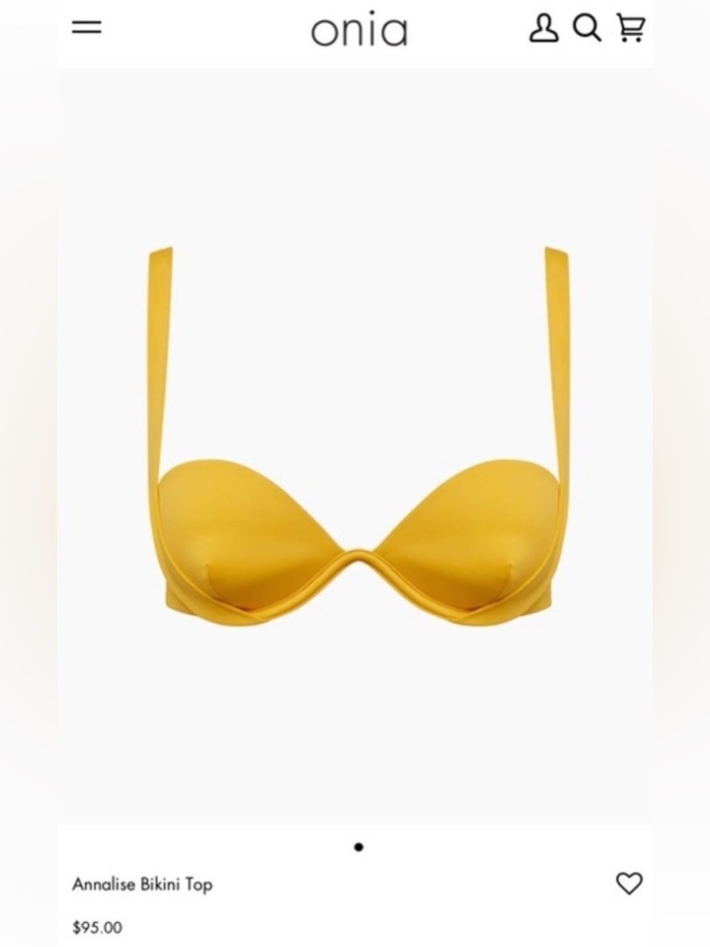 ONIA
Annalise Bikini Top
in Burnt Sun
Size Large NWT 153 - Picture 3 of 10